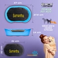 thumbnail image 2 of KE WOOW Cama Chica modelo premium para Perro, Gato, Conejo y otras Mascotas, Cesta de Plástico, Incluye Colchón Doble Cara con funda, lavable y Placa de Identificacion Personalizados, Color Azul KE WOOW Cama Plana con colchón personalizado, Chica, 2 of 10