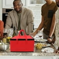 thumbnail image 3 of Cake Insulated Bag Large Capacity Delivery Bag Thermal Pizza Food Delivery Bag, 3 of 7
