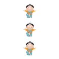 thumbnail image 4 of Destyer Traditional Chinese Lady Yoga Statue Beautiful Car Ornament Xmas Gift Tree Style 3Set, 4 of 6