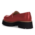thumbnail image 3 of YDN Women Closed Round Toe Loafers Platform Low Heels Dressy Casual Slip On Comfortable Daily Outfit Office Formal Pumps Shoes Size 11 Red, 3 of 4