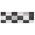 thumbnail image 6 of Yayeee Window Valance for Kitchen Farmhouse Rod Pocket Black and grey Paid Pattern Short Curtain for Living Room, 6 of 6