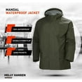 thumbnail image 3 of Helly Hansen 393403795 Army Green PVC Mandal Rain Jacket, Extra Large, 3 of 6
