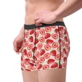 thumbnail image 2 of Yiaed Cute Strawberry Print Men's Soft Cotton Boxer Shorts Breathable Boxers Underwear Moisture-Wicking Underwear Stretch Boxer Briefs for Man-XX-Large, 2 of 5