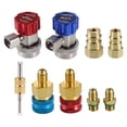 thumbnail image 1 of 1 Juego de Kit de Conversión de Conector Adaptador Ajustable Rápido Unique Bargains para Aire Acondicionado de Coche Tono Azul Rojo Dorado, 1 of 7