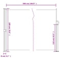 thumbnail image 4 of vidaXL Retractable Side Awning Anthracite 180x500 cm, 4 of 5