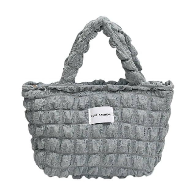 Bolso de mano para mujer, moderno, de gran capacidad, estilo hobo, tipo cartera azul