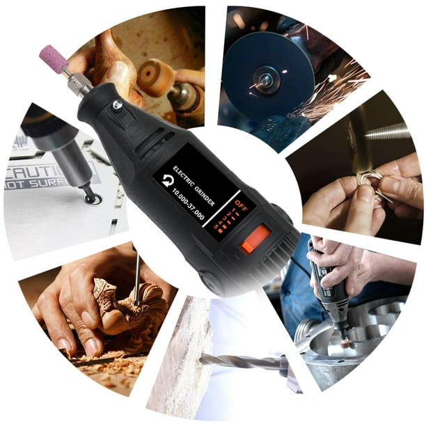 Yeacher 180W Handheld Electric Grinding Tool Set Mini Portable