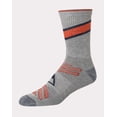 thumbnail image 3 of Hanes Explorer Downtown Streets Men's Cushioned Crew Socks, 3-Pairs Grey/Blue/Charcoal 6-12, 3 of 3