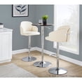 thumbnail image 3 of LumiSource Dahlia Adjustable Barstool - Set of 2, 3 of 11