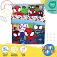thumbnail image 4 of Spidey & His Amazing Friends Full Comforter Set - 7 Piece Kids Bedding Includes Comforter, Sheets Pillow Cover Super Soft Superheroes Microfiber Bed, 4 of 4