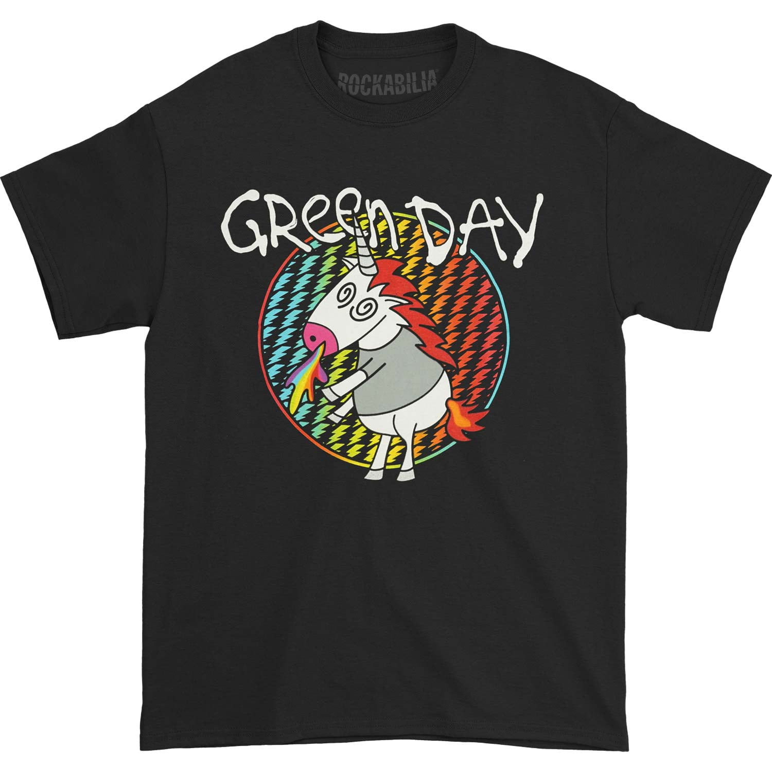 Men's Green Day Unicorn Tee (Black) T-shirt XX-Large Black - Walmart.com