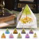 thumbnail image 1 of Fiudx Torre de Energía de Cristal, Pirámide de Piedra Triturada Natural, Acabado Liso Multicolor, Curación y Atracción de Riqueza, Decoración para Sala de Estar U Oficina, Regalo Exquisito, Juego de, 1 of 5