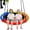 Rainbow, variant on Tree Swing, Saucer Swing, 40 inch 900lbs Weight Capacity, with Adjustable Hanging Straps, Circle Round Disc,for Backyard, Playground, and Camping, Gifts for Kids