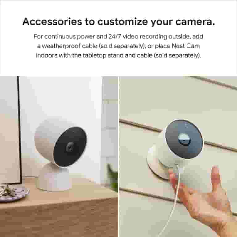 Google Nest Cam Outdoor Camera Accessories, Weatherproof 10M Cord Google Nest Cam Outdoor Camera Accessories, Weatherproof 10M Cord
