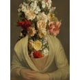 thumbnail image 2 of Warren, Annie 19x24 Gold Ornate Wood Framed with Double Matting Museum Art Print Titled - Portrait in Bloom I, 2 of 4