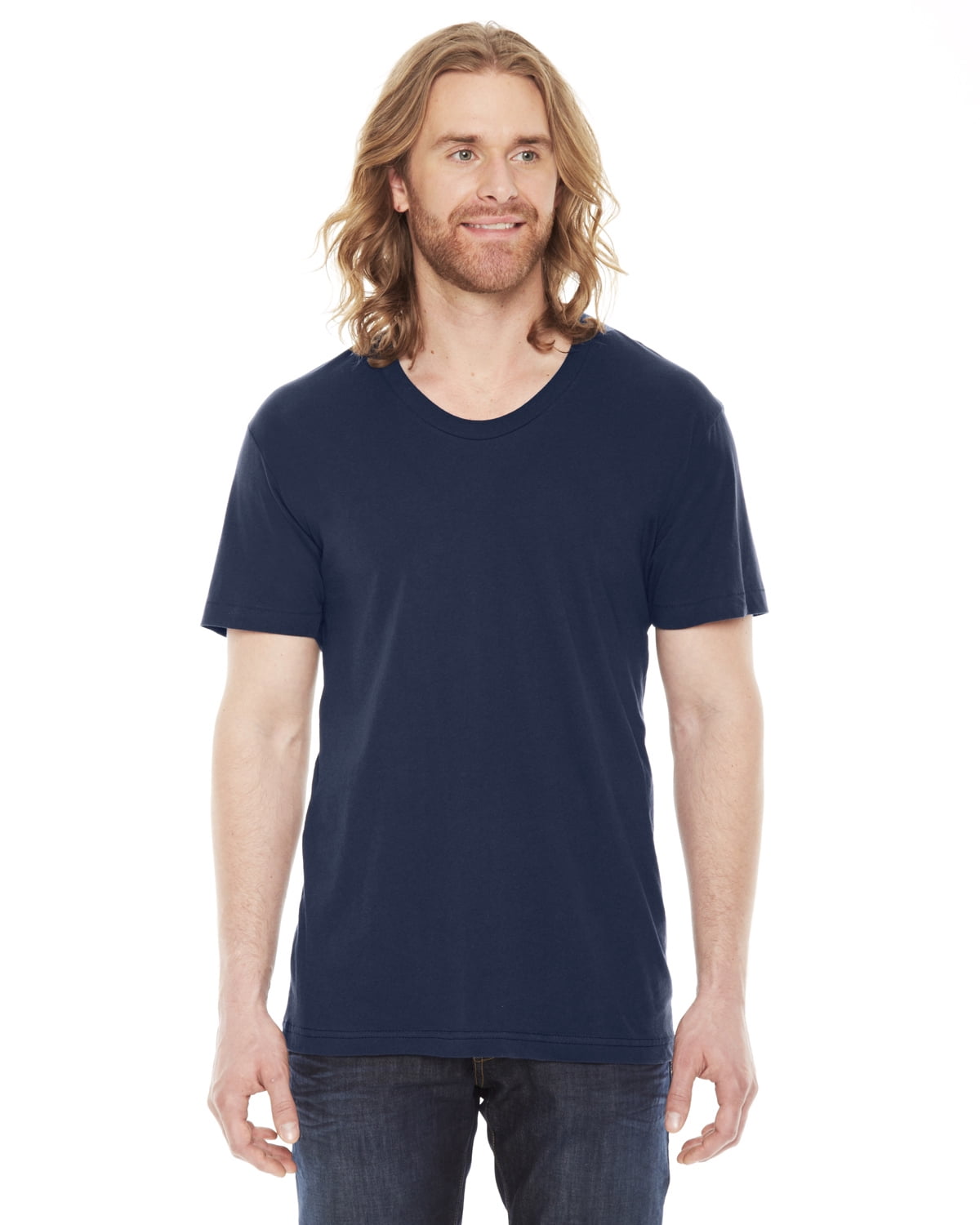 Unisex Sheer Jersey Loose Crew Summer T 