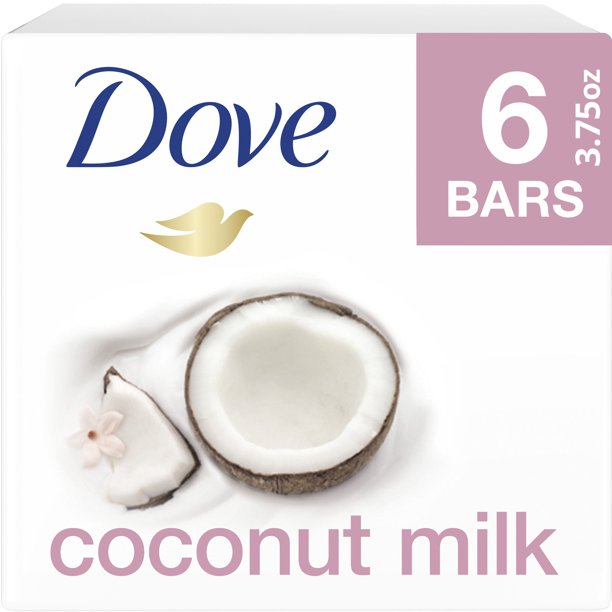 Dove Beauty Bar Coconut Milk 3.75 oz 6 Bars