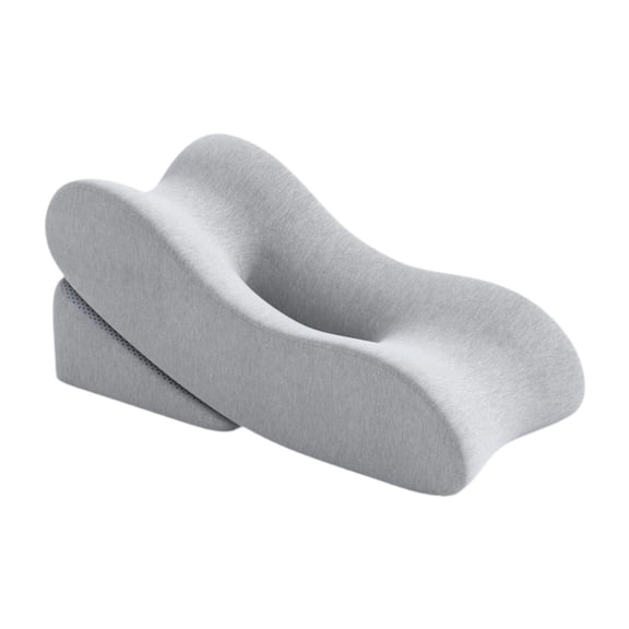 amagogo Leg Pillow Memory Foam Leg Pillow Raised Wedge Cushion Ankle Resting Pillow for Light Gray