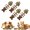4 Pcs, variant on Sterling  Cat Chew, Creative Fish Bone Catnip & Silvervine Chew Fish, Natural Wooden Catnips Teeth Cleaning Stick, Help Your Cat Clean Its Teeth While Playing