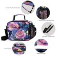thumbnail image 3 of FORMRS Student Insulated Lunch Bag with Shoulder Strap Reusable Cooler Box for School, Colorful Art Flowers, 3 of 9