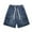 Dark Blue, variant on Mens Jean Shorts Drawstring Elastic Waist Loose Fit Casual Cargo Jeans Shorts Summer Solid Color Men's Denim Shorts
