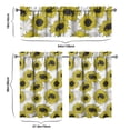 thumbnail image 6 of Rustic Wildflower Curtains 36 Inch - 3 Panel Farmhouse Bohemian Set with Vintage Floral Design, Rod Pocket Kitchen Window Drapes for Cottage Decor, 6 of 6