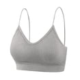 thumbnail image 4 of Audhol Comfortable Bras for Women Lady's Two Piece Set Seamless Top Strap Breast Pad Thread Plus Size Underwear Plus Size Bralettes for Women D L, 4 of 4