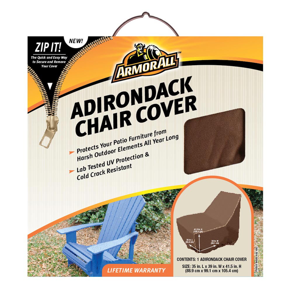 Armor All Adirondack Chair Cover - Patio - Durable, Elastic Loop