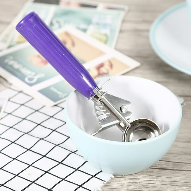 Cuchara para helado Ecomeon Premium acero inoxidable con Disparador para helado Frutas Galletas