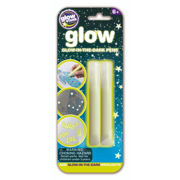 The Original Glowstars - Glow-In-The-Dark Markers, 2 Pack