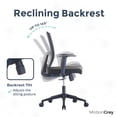 thumbnail image 2 of MotionGrey AeroMesh Office Chair - Black, 2 of 6