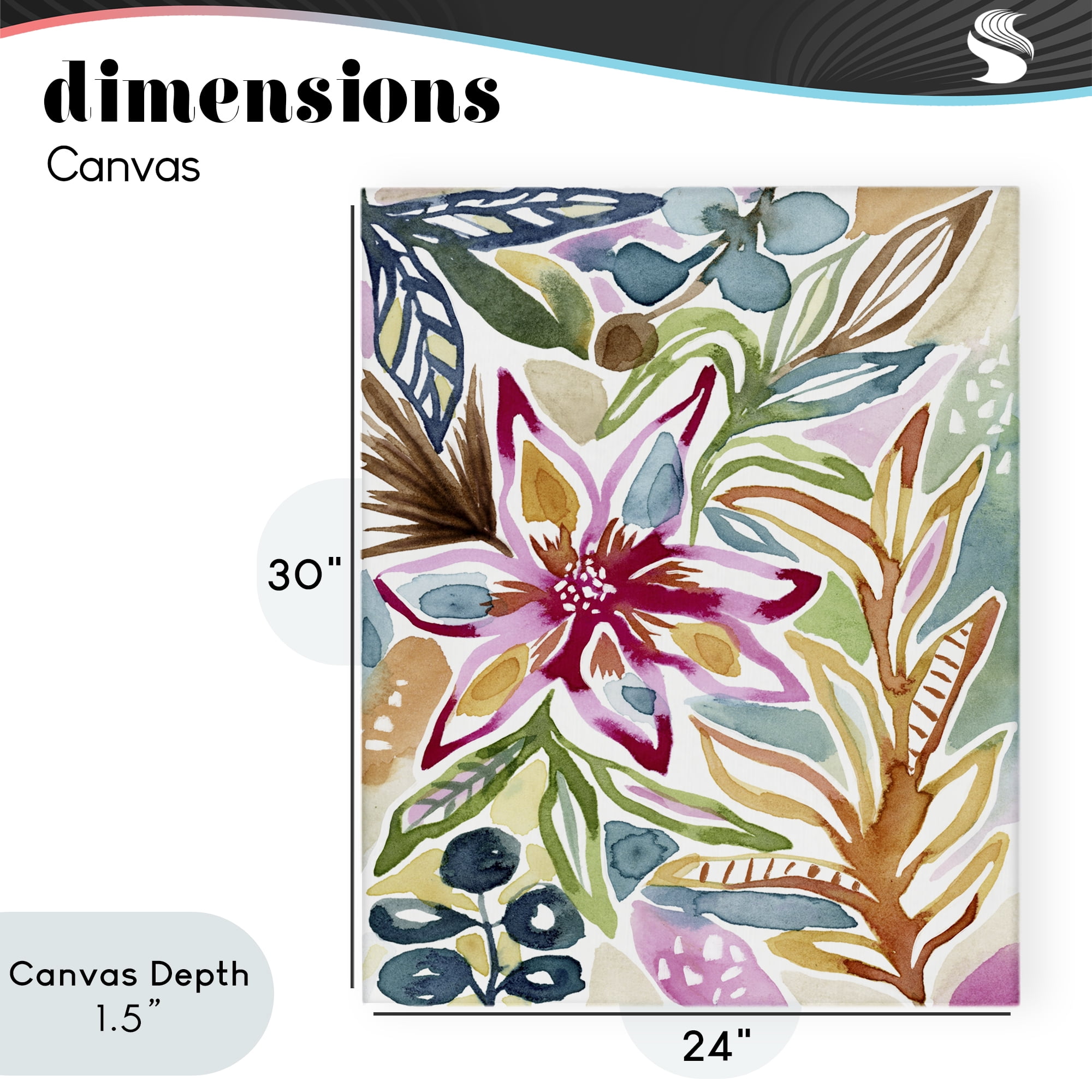 Stupell Industries Vibrant Garden Impressions Canvas Wall Art, design by Lisa Nohren