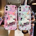 thumbnail image 2 of Compatible with iPhone 13 Pro Max Unicorn Case 3D Cute Cartoon Funny Animal Kawaii with Laryard & Stand Protective TPU and IMD Anti-Slip for Women Girls Case 6.7 inch Green QL3348-i13PM-1, 2 of 4