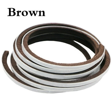 

10M Draught Excluder Brush Pile Seal Film DoorSelf Adhesive Sealing Strip