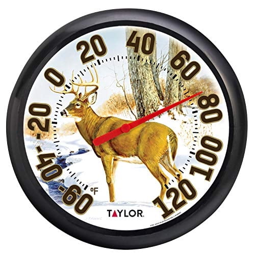 Termómetro Taylor Precision Products, 13,25 cm, diseño de ciervo