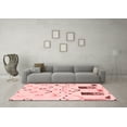 thumbnail image 3 of Ahgly Company Indoor Rectangle Solid Red Modern Area Rugs, 5' x 7', 3 of 4