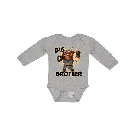 

Inktastic Big Brother Viking Gift Baby Boy Long Sleeve Bodysuit
