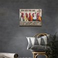 thumbnail image 3 of Farmhouse Rooster Canvas Wall Art Chicken Wall Decor God Says You Are Pictures Painting Print Framed Rustic Artwork for Bathroom Kitchen Living Room 12"x16", 3 of 6