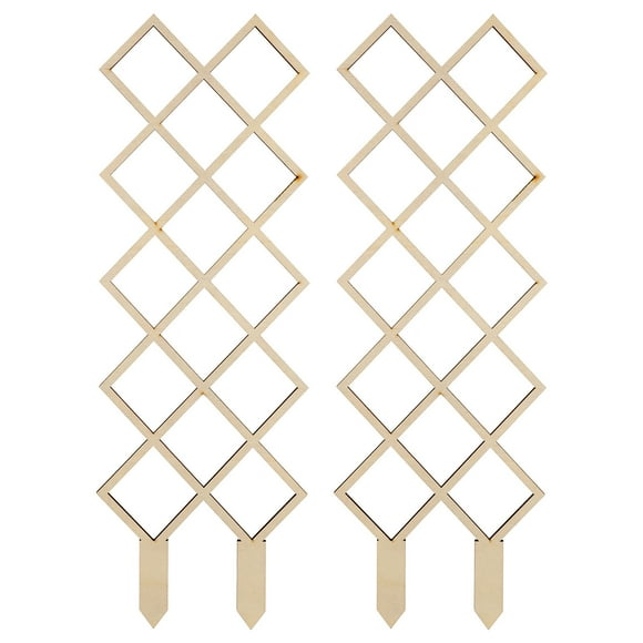 2 Pcs Treillis en Bois pour Plantes Treillis de Jardin pour Plantes Grimpantes Cadre de Treillis en Bois