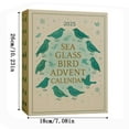 thumbnail image 3 of 2025 24-Day Sea Glass Bird Advent Calendar - Bird-Themed Holiday Surprise Ornament, Festive Sea Glass Christmas Countdown Calendar, Decorative Advent Calendar for Holiday, 10.23*7.08in, White, 3 of 8