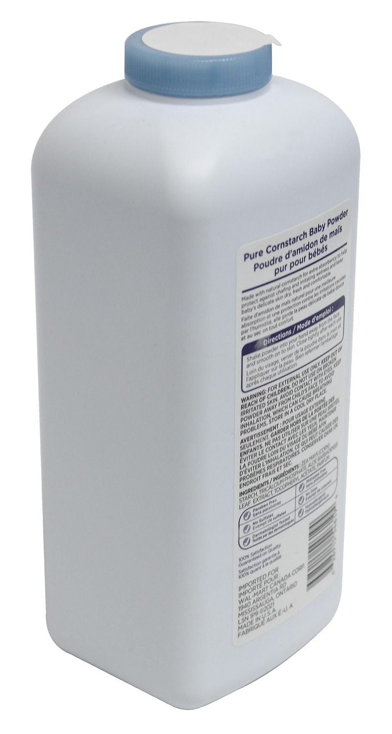 Equate Pure Cornstarch Baby Powder - Aloe