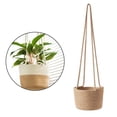 thumbnail image 2 of DOLITY Vintage Indoor Outdoor Hanging Storage Plant Holder Rope Basket 2, 2 of 8