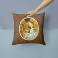 thumbnail image 2 of Carolines Treasures 7248PW1414 Papillon Fabric Decorative Pillow  14Hx14W multicolor, 2 of 4
