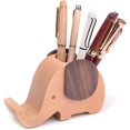 thumbnail image 1 of Soporte de lápiz de madera para taza de bolígrafo compatible con organizador de escritorio con soporte para teléfono móvil Afortunado Sencillez, 1 of 4