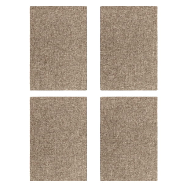 Manteles individuales Bewildely de lino lavables antideslizantes 4 piezas