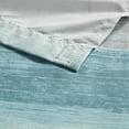 thumbnail image 5 of Madison Park Aqua and Grey Shower Curtain, Striped Bath Curtains, Watercolor Shower Curtain with 12 Button Holes, Aqua/Grey, 72” x 72", 5 of 6
