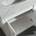 thumbnail image 2 of Design Element Odyssey 88" Double Ramp Sink Bathroom Vanity Set in White with Carrara Marble Top, 2 of 5