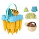 thumbnail image 1 of 8 piezas de juguete de castillo de arena para niños, juguetes de playa para niños de 3 años, juego de castillo de arena al aire libre para patio de juegos, Amarillo, 1 of 9