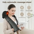 thumbnail image 4 of MOONORAH Back and Neck Massager with Heat,Rechargeable Shiatsu Shoulder Massager Portable Kneading Shoulder Massage for Shoulder, Leg, Body Muscle Pain Relief,Gifts for Mom and Dad, 4 of 8