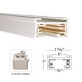 thumbnail image 4 of WAC Lighting J2-WCOVBK Two Circuit Track Lighting System Suspension Wireway Cove, 4 of 5